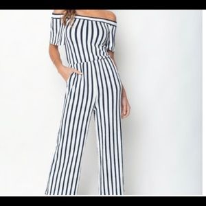 Women’s off-shoulder jumpsuit